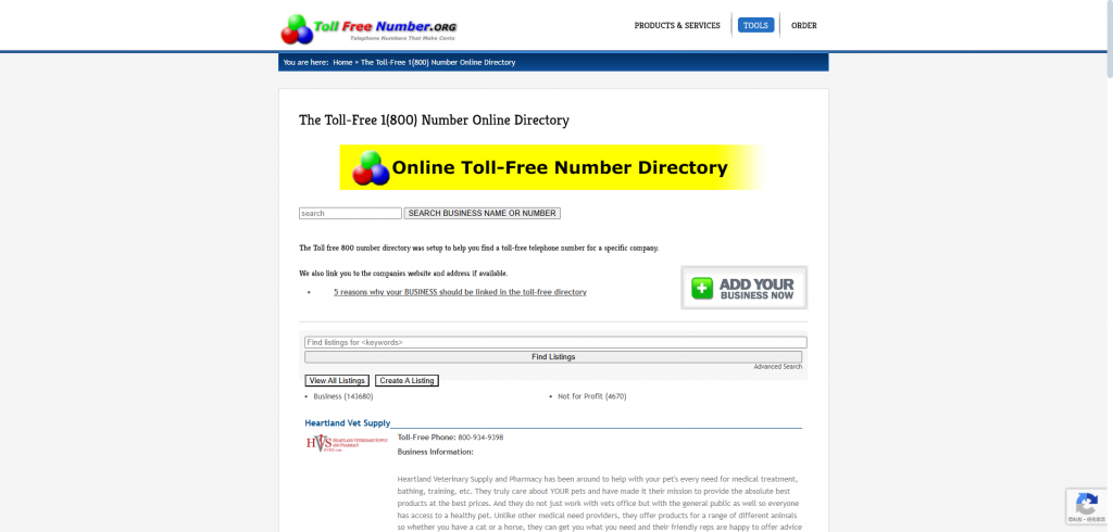 Toll Free Number Directory