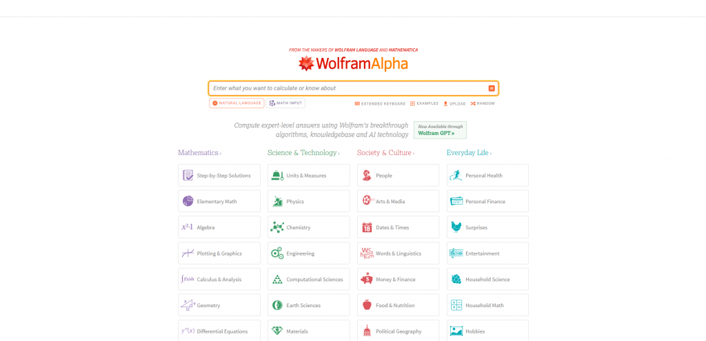 WolframAlpha