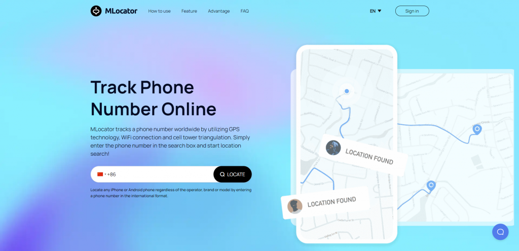 MLocator online phone number tracker