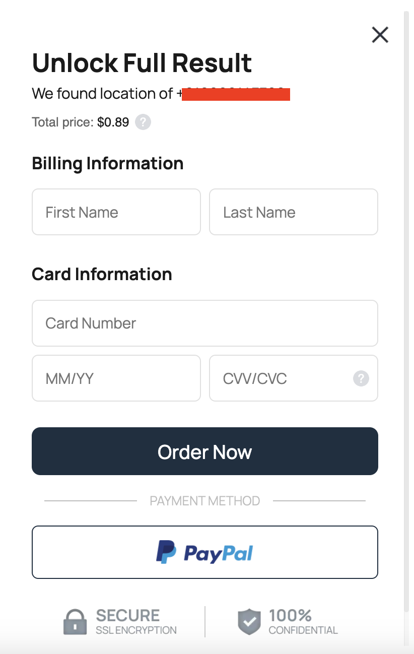 MLocator payment