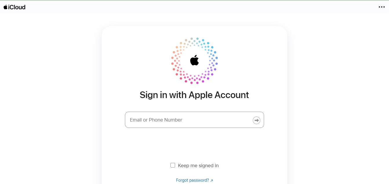 sign in with apple account