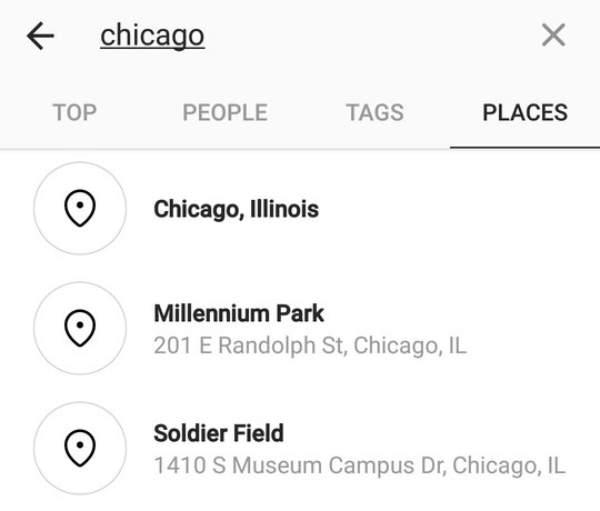 Use Location Search Feature