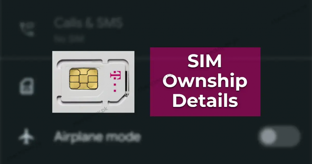 check sim ownership details