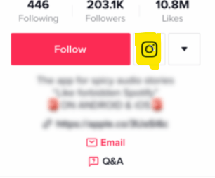 check tiktok linked social media accounts