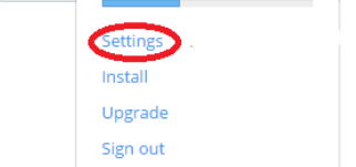 dropbox setting