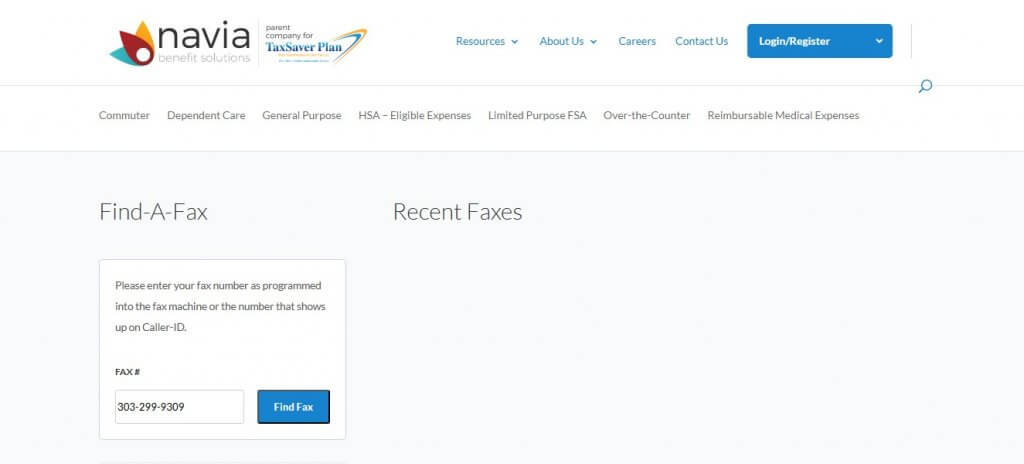 find fax on taxsaverplan