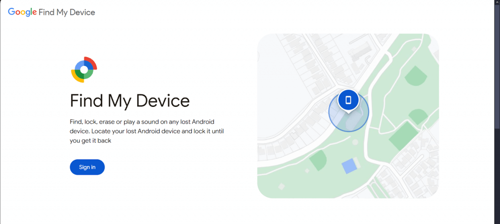 find my device on google