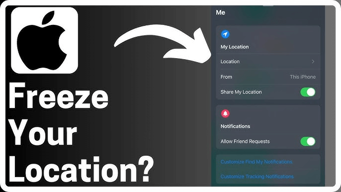 freeze your location on iphone