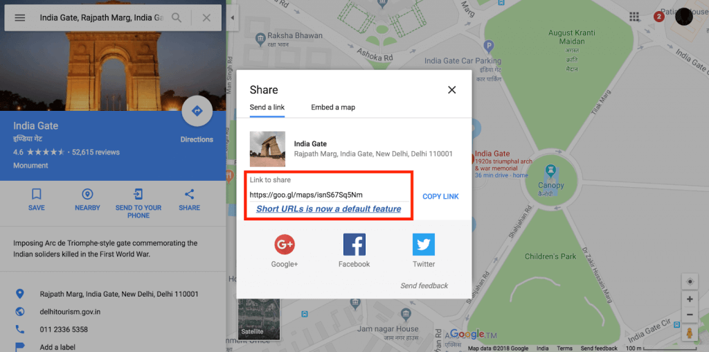 google maps link