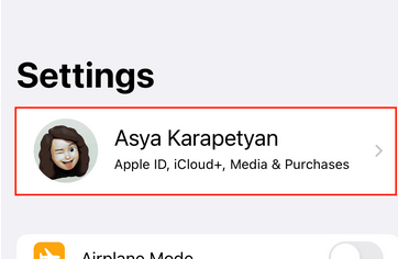 icloud ayarı