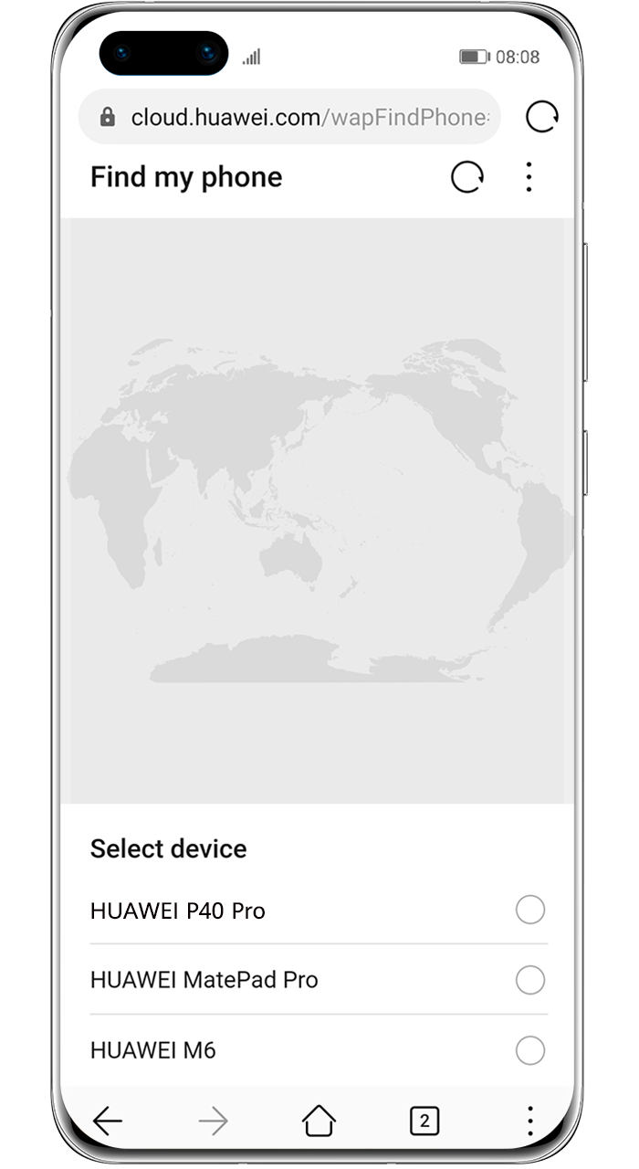 huawei cloud find my phone