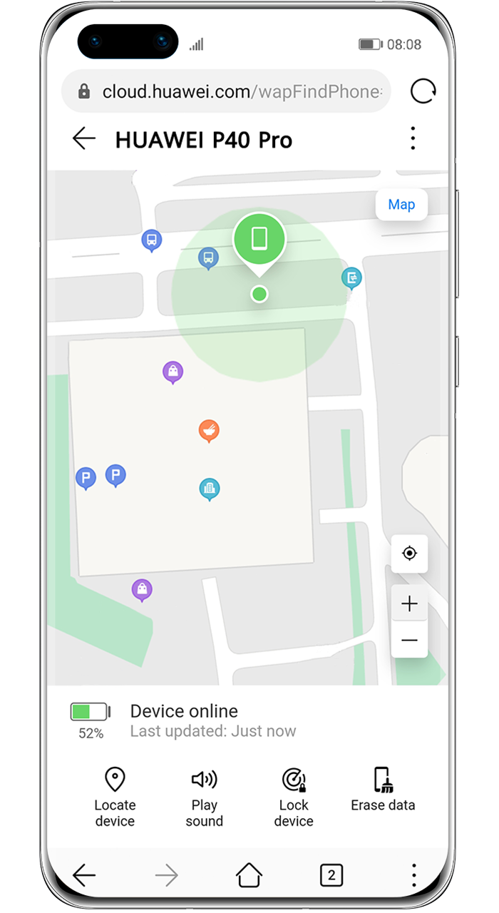 huawei cloud find a phone