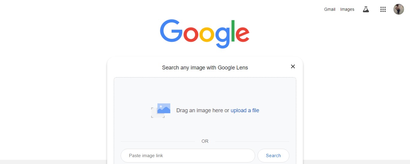 search an image on google