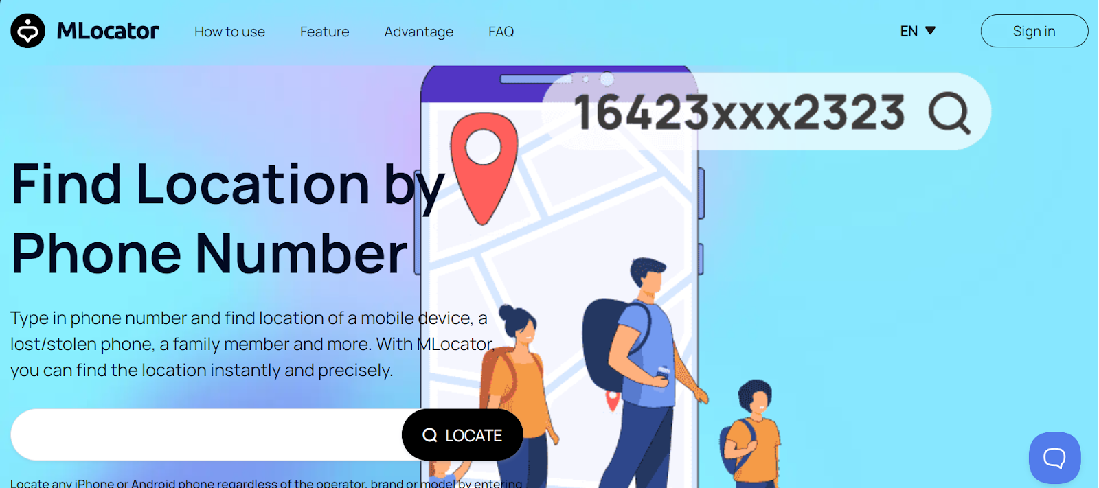 find location by phone number