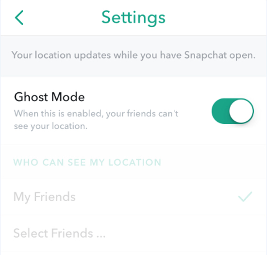 snapchat Ghost Mode
