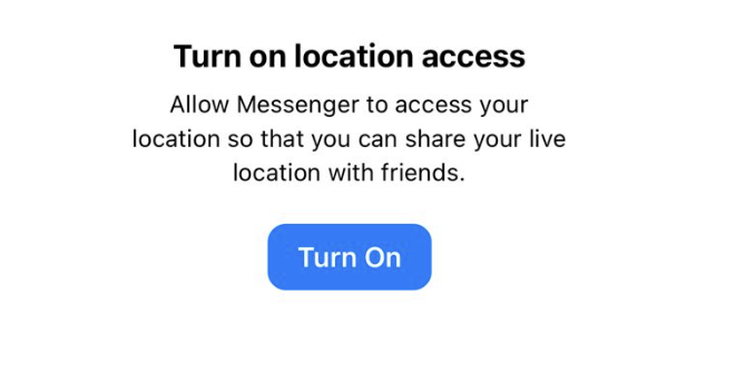 turn on location access