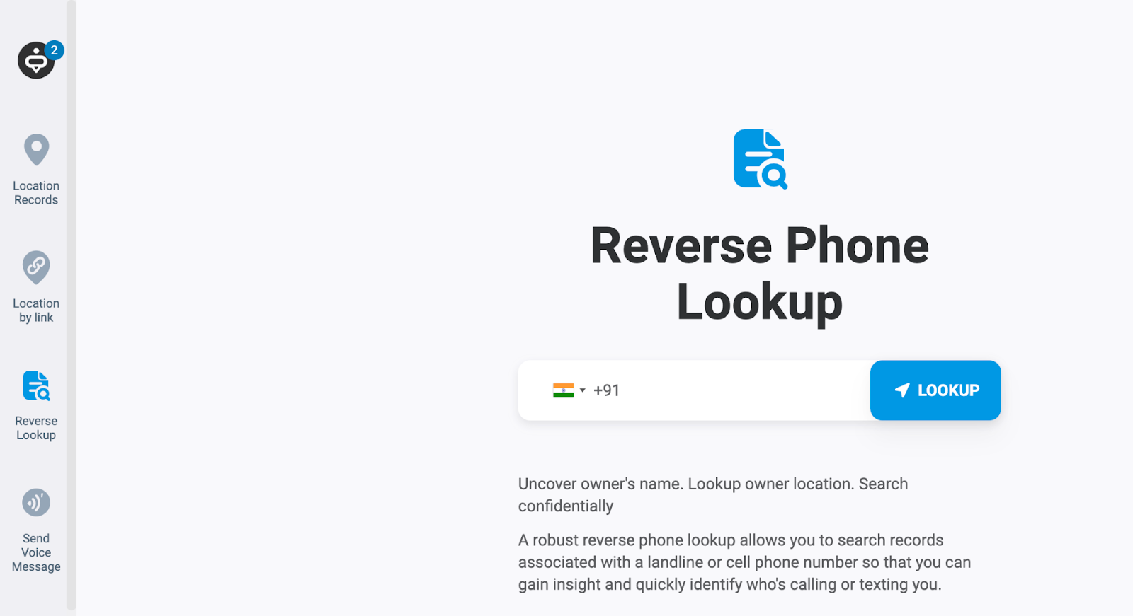 MLocator's Reverse Phone Lookup