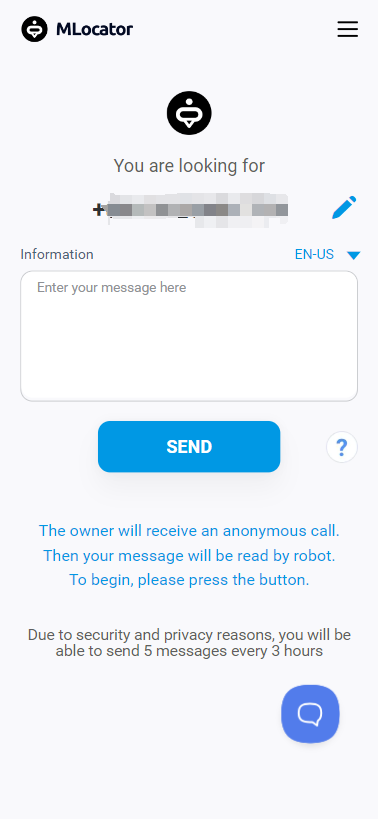 Enter the message that you wish you send