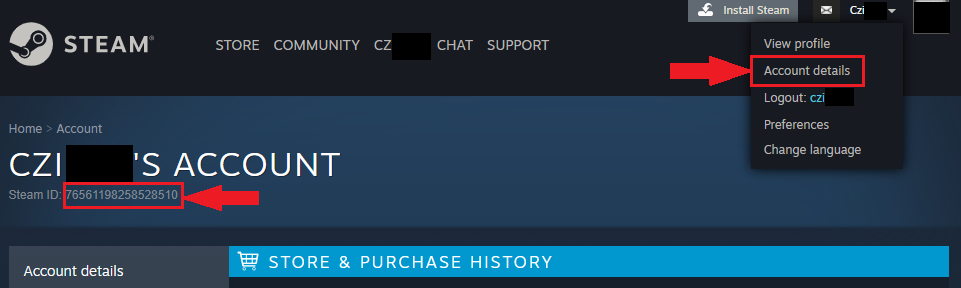 steam id