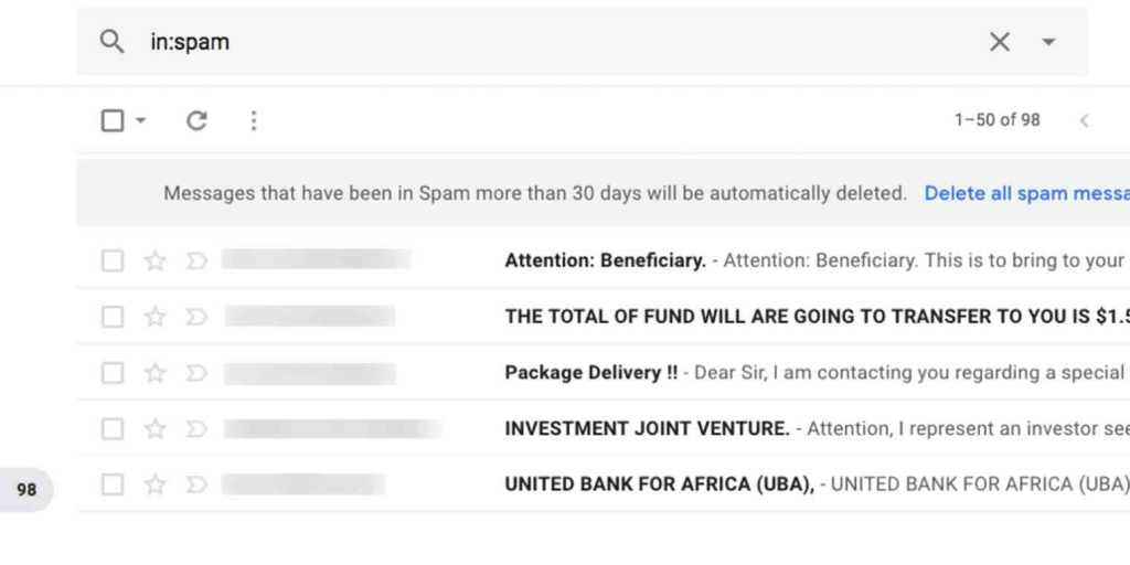 spam emails