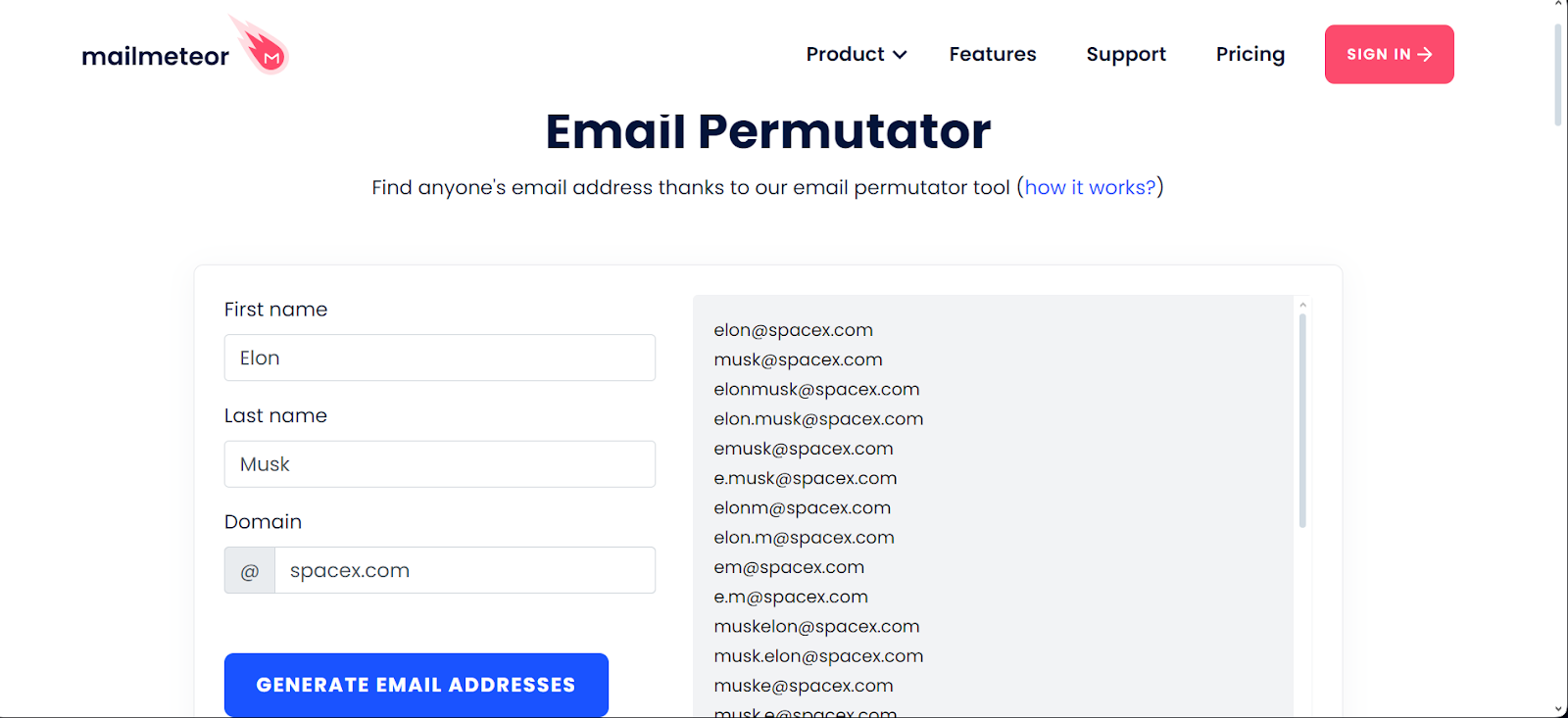 Email Permutator