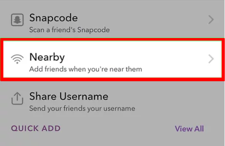 snapchat nearby feature