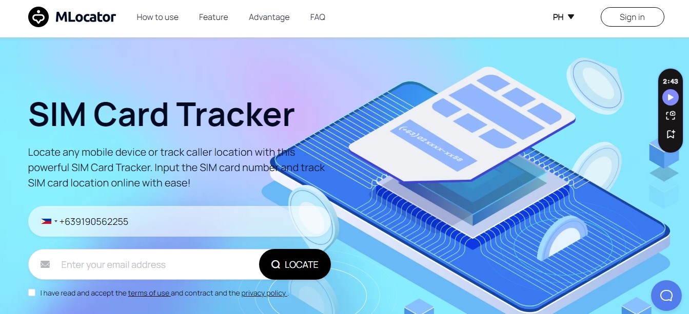 SIM Card Location Tracker