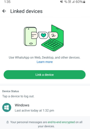 whatsapp linked devices