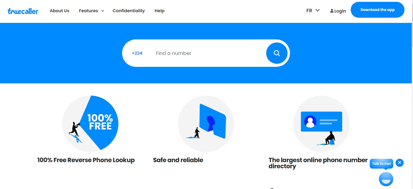 Truecaller website