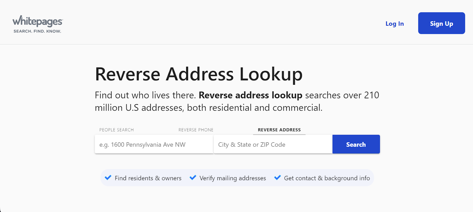 Reverse Address Lookup