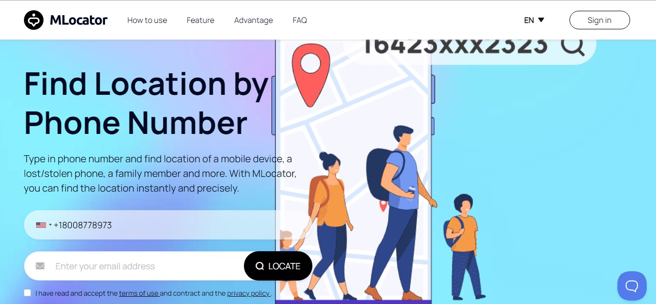 find location by phone number online