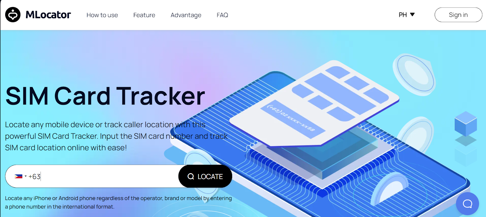 MLocator SIM Card Tracker