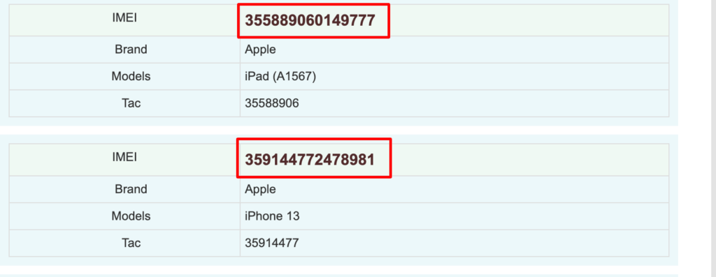 imei number