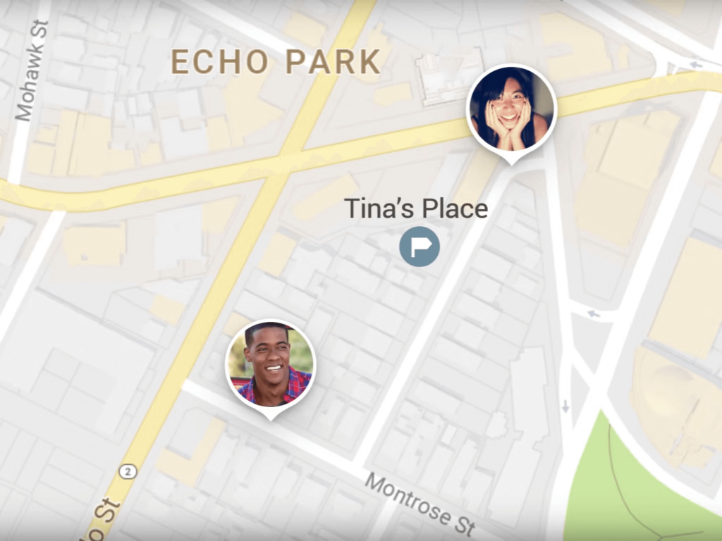 locate a person in google maps