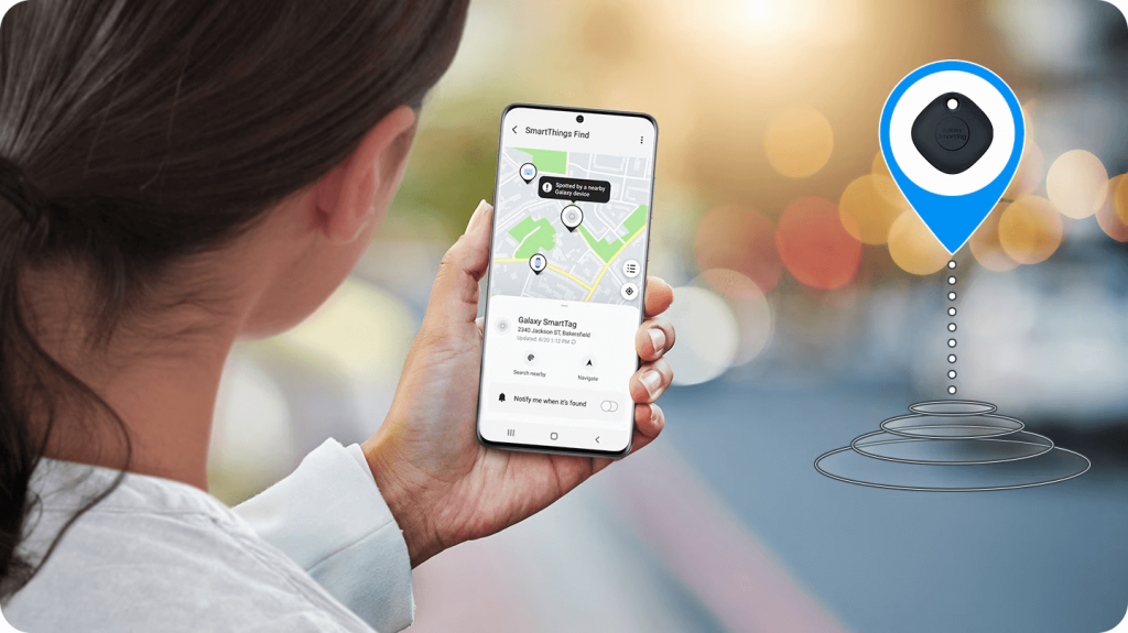 locate a samsung smart tag