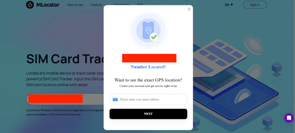 locate sim card number online