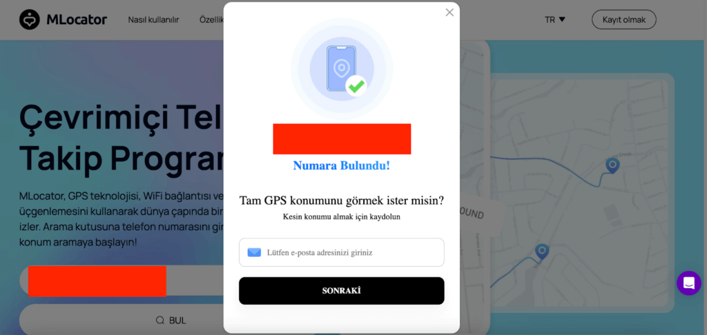 Localizar el número de teléfono de Turquía en línea