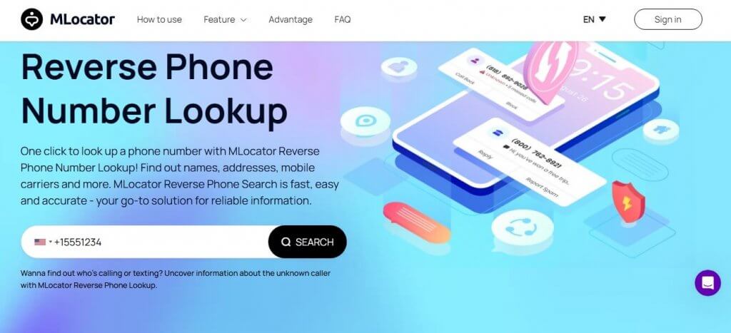 mlocator reverse phone lookup