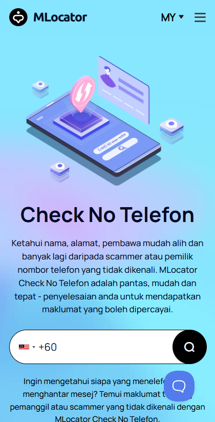 mlocator reverse phone number lookup