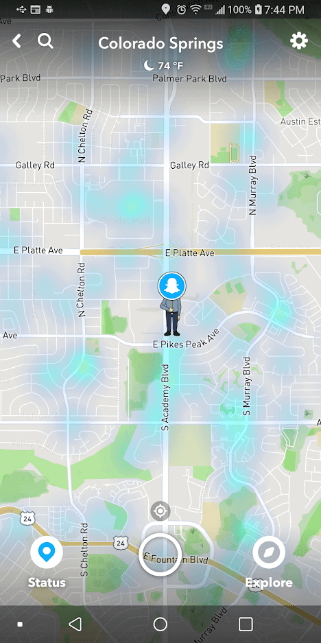 snapchat live location