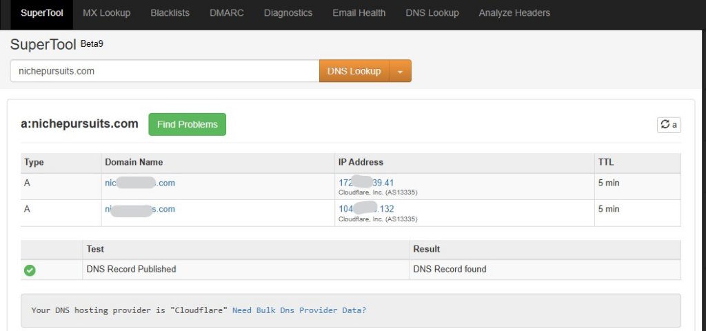 trace the senders domain name and IP address