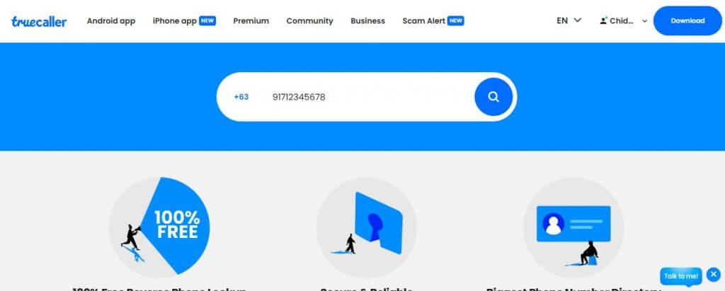 truecaller website