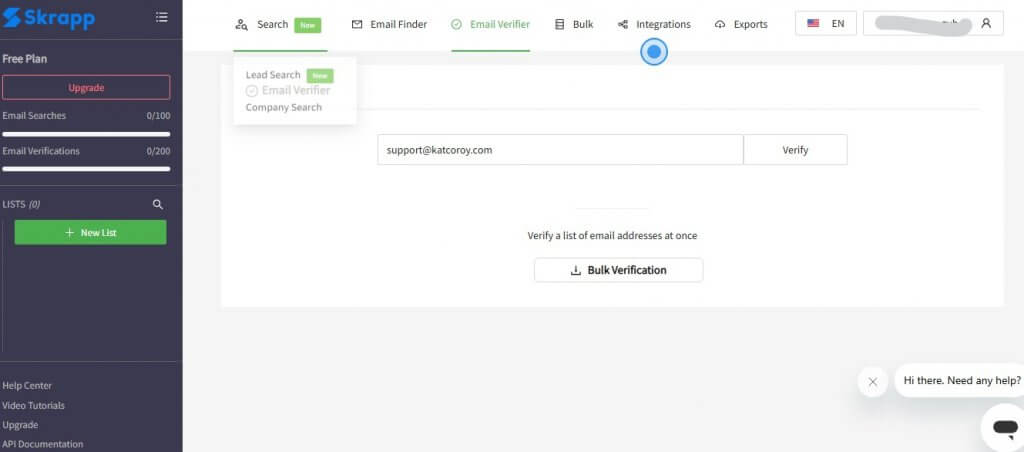 use skrapp.io extension to find email