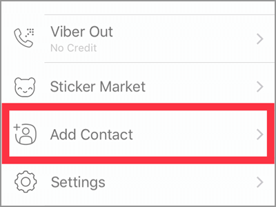viber add contact