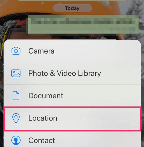 whatsapp location